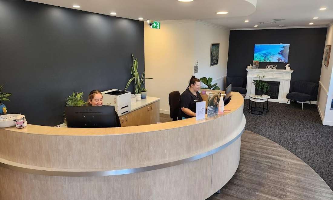 interior front lobby of lifelong dental | dentist lara