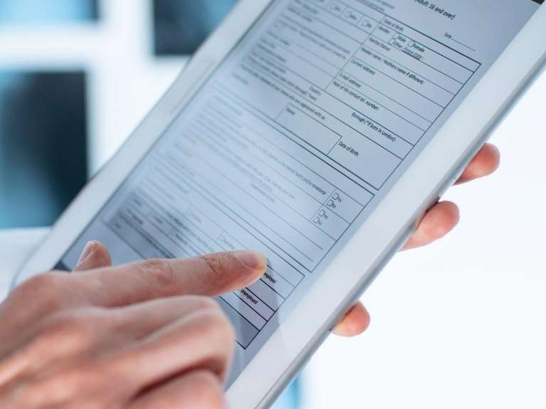 close up of ipad | dental clinic lara vic